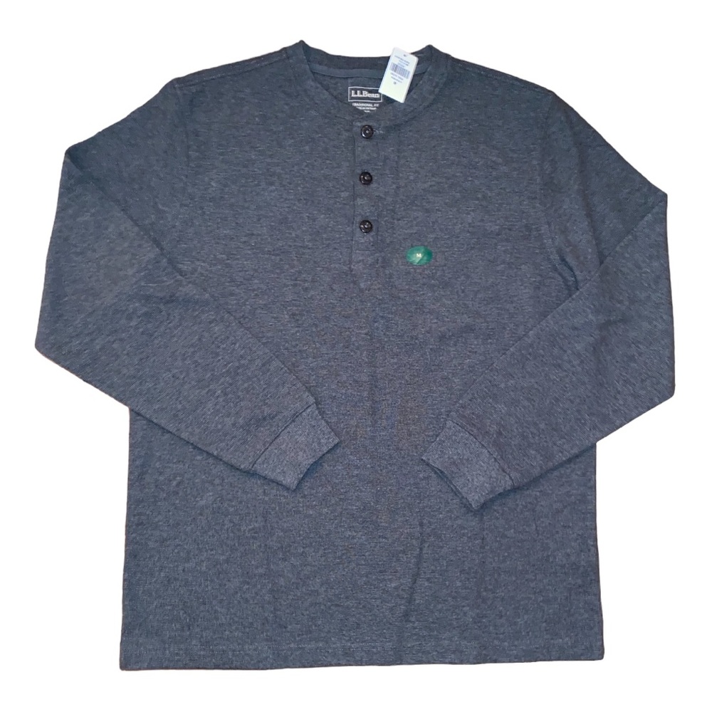 NWT LLBean Mini Waffle Henley
